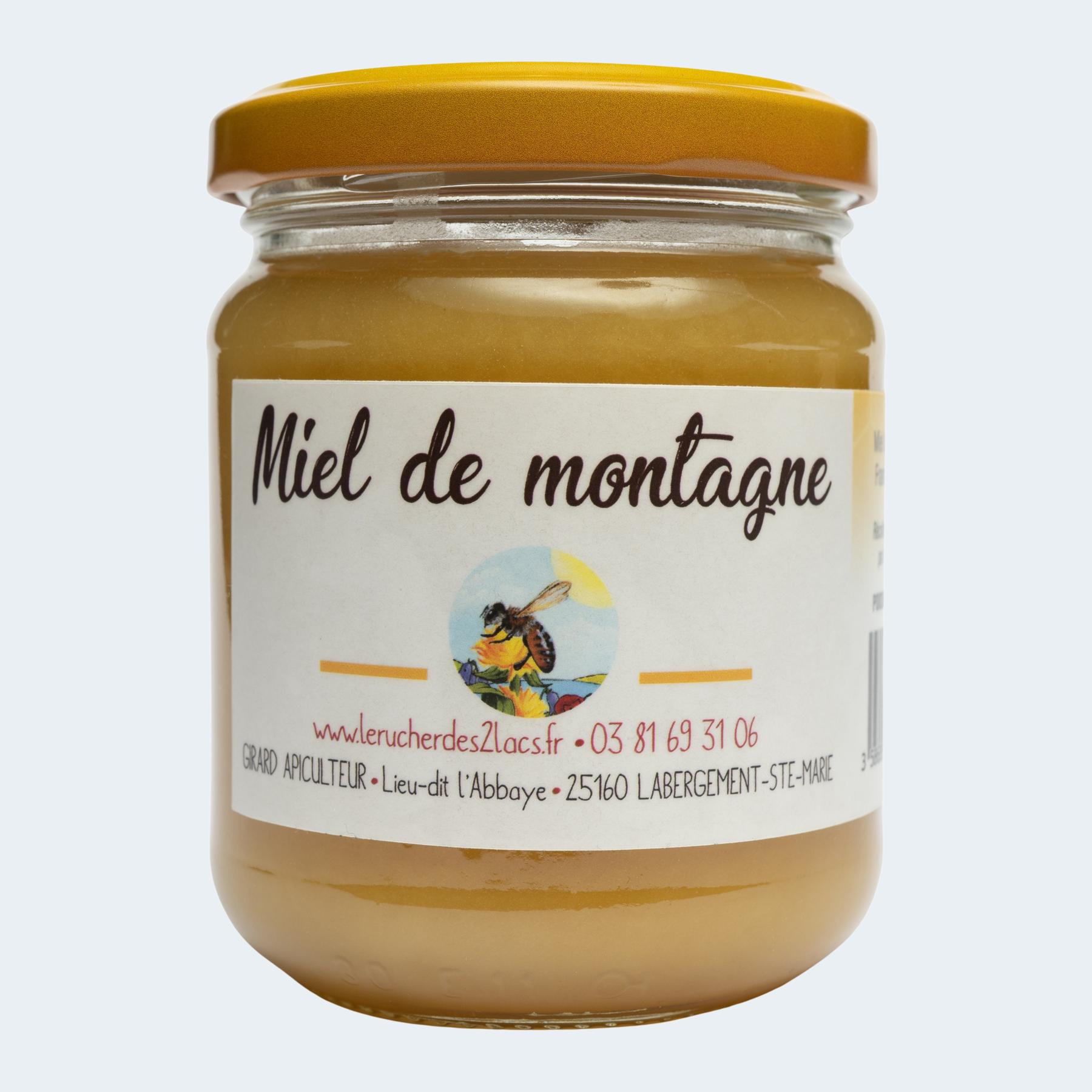 Coffret miel de montagne + miel de sapin + bougie - Le Rucher des 2 Lacs